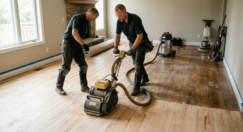 Pine Floor Refinishing in Alpharetta, GA